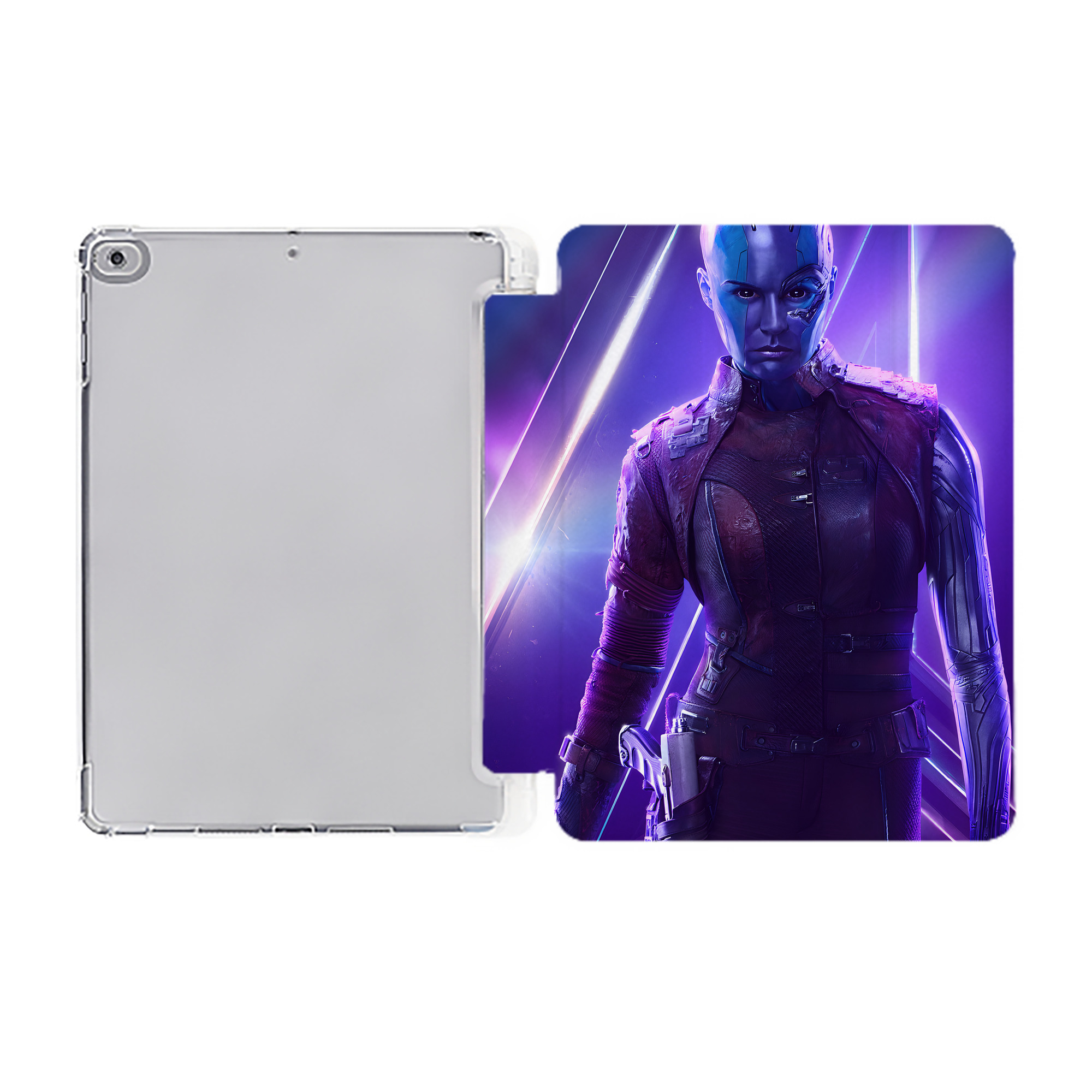 （画像用） アベンジャーズ The Avengers IPad ケース ペン収納付き 三つ折りスタンド PUレザー×シリコン 対応機種9.5/10.5/10.9インチ